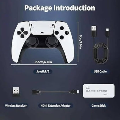 2026 4K HDMI Gaming Console for TV, Plug and Play Video Game System with 2 Wireless Controllers, Built-in Retro Games, Family Entertainment for Kids & Adults (Special Edition 2026)